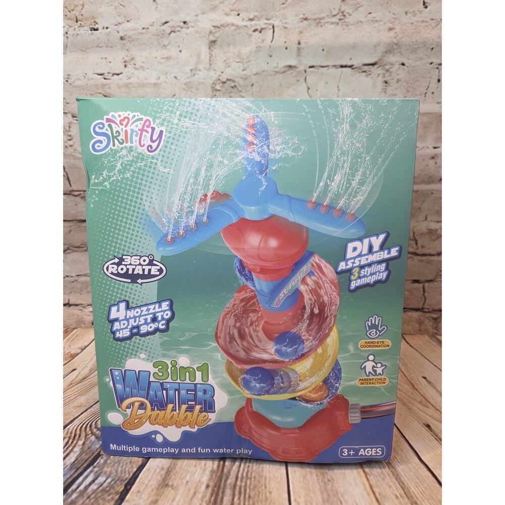 3-in-1 Water Dabble Sprinkler 3 Styling Games Water Play Swim Game Hand Eye Coor